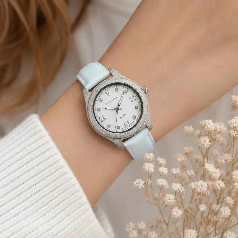 Bobo Bird Fiora Maple White | Relógio Feminino de Madeira – BOBO BIRD